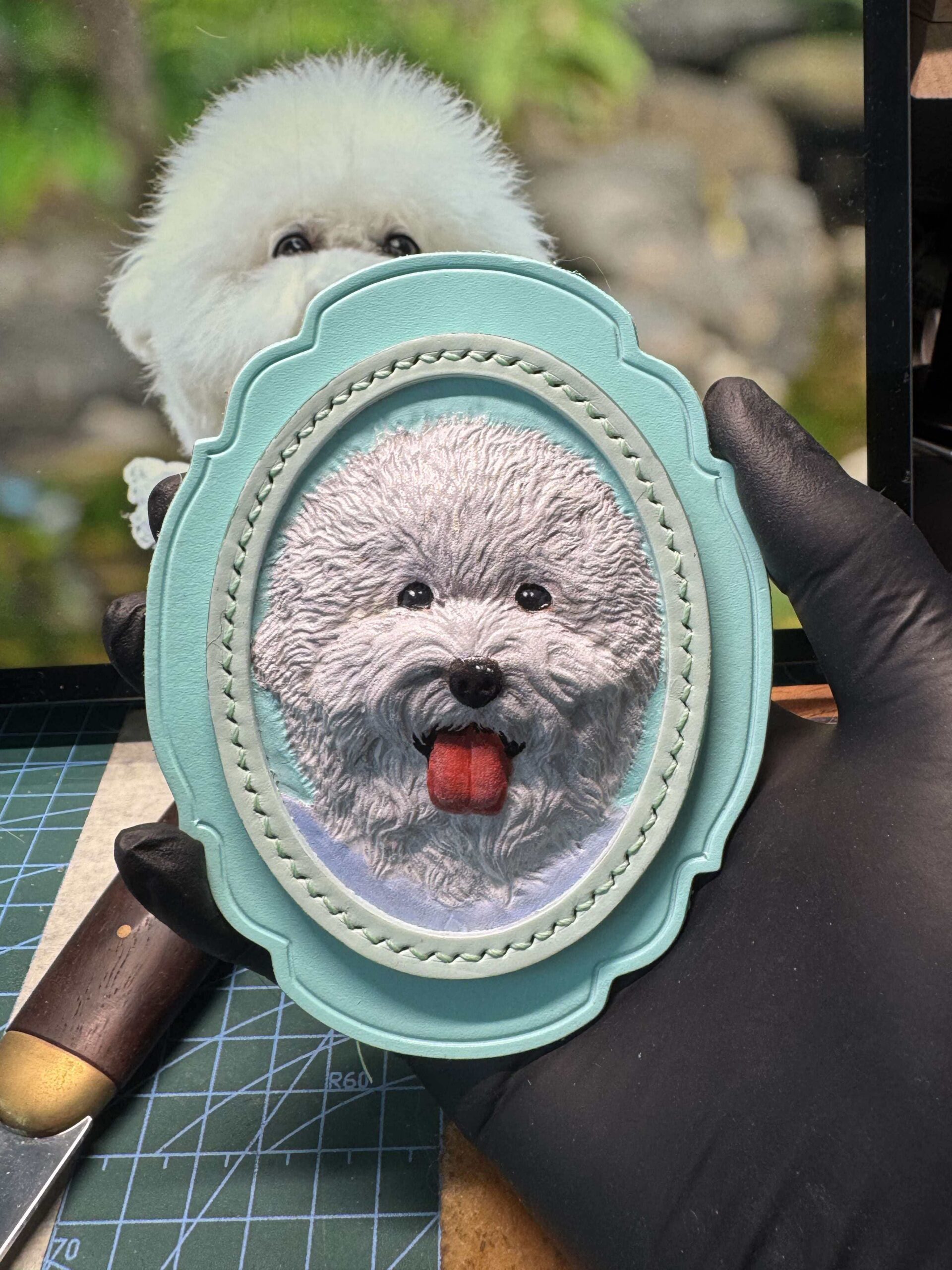 Custom Leather Pet Keychain