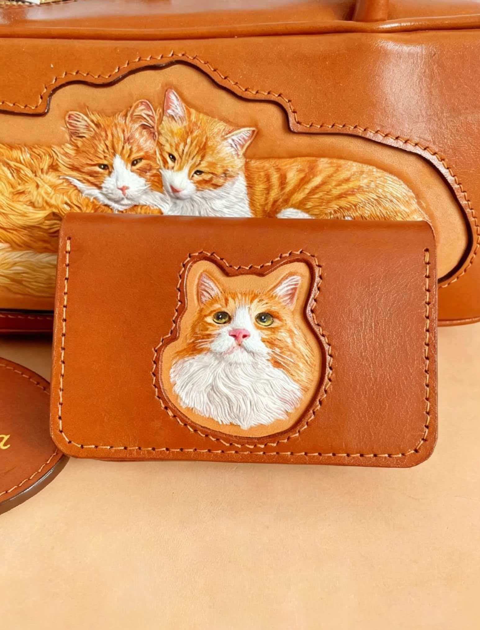 Custom Leather Memory Card Bag