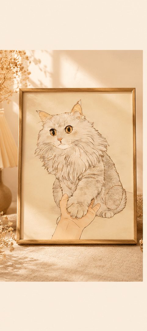 Custom Cloisonné Pet Memorial Art Piece
