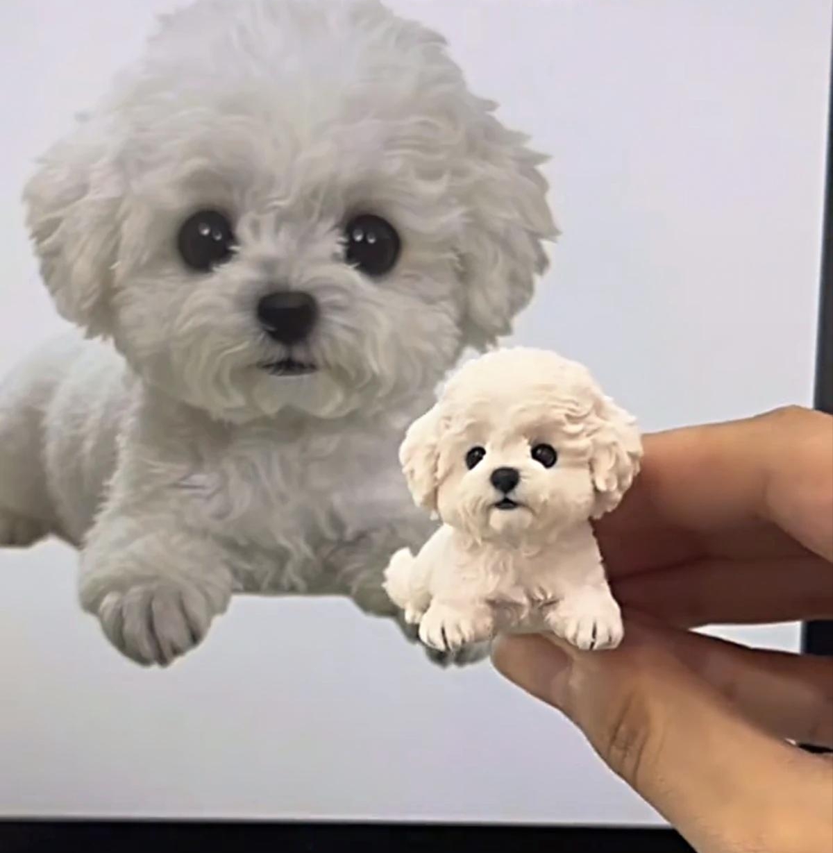 Custom pet resin sculpture memorial keepsake