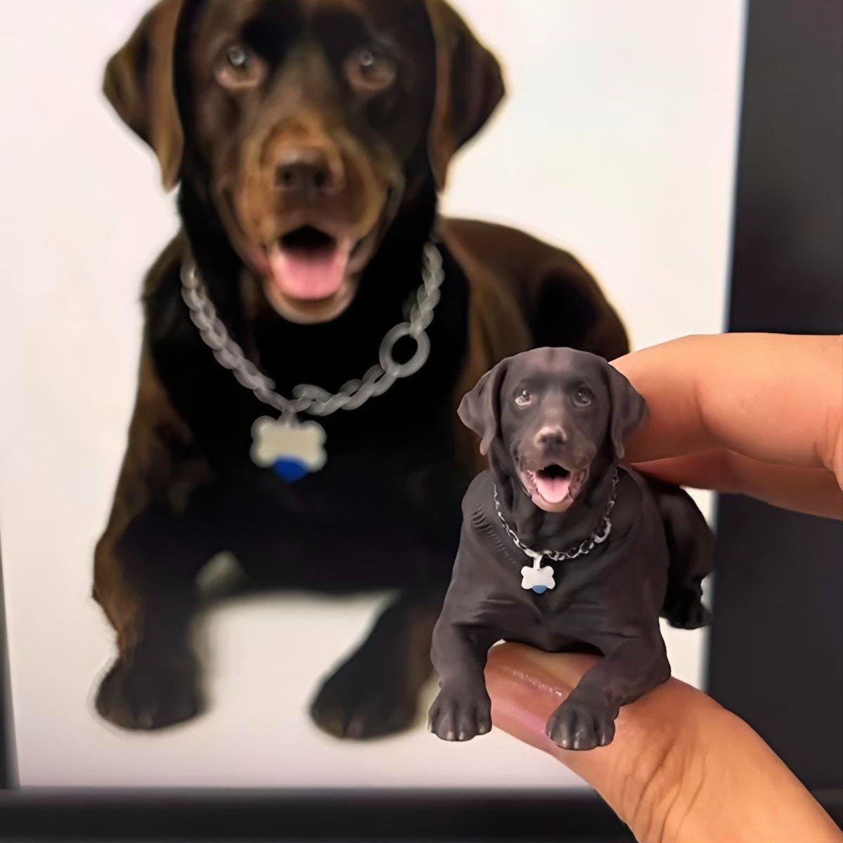 Mini Pet Resin Sculpture